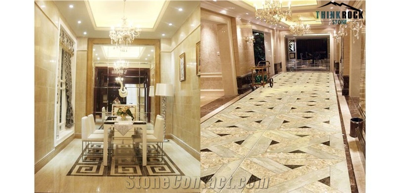 Oman Beige, Beige Shell Marble Wall/Floor Slabs