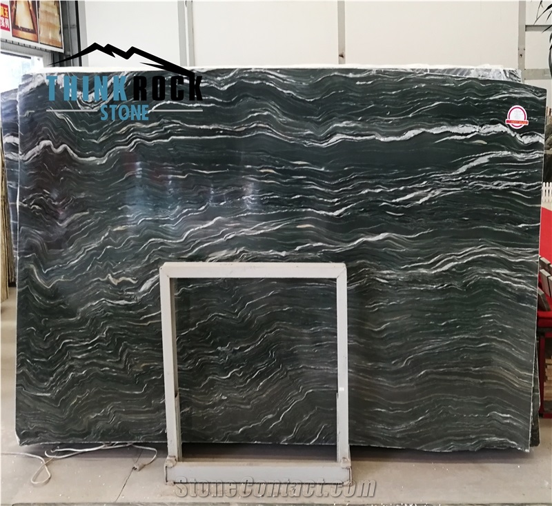 Verde Tropical Green Marble Slabs For Projects