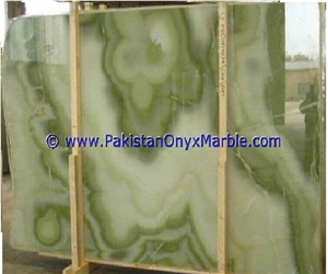 Afghan Green Jade Onyx Slabs