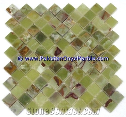 Green Onyx Mosaic Tiles Collection