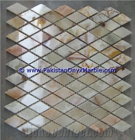 Light Green Onyx Mosaic Tiles Collection