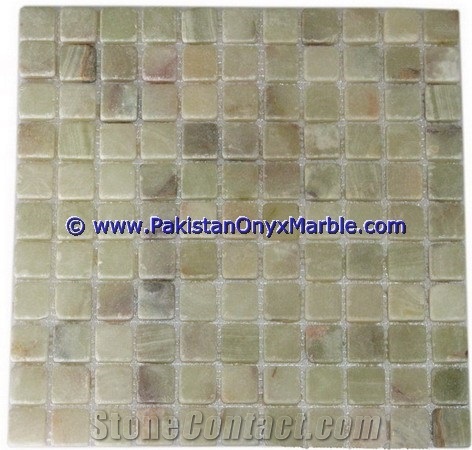 Light Green Onyx Mosaic Tiles Collection