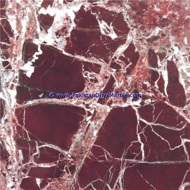 Marble Tiles Red and White Marble Natural Stone Red Zebra Marble