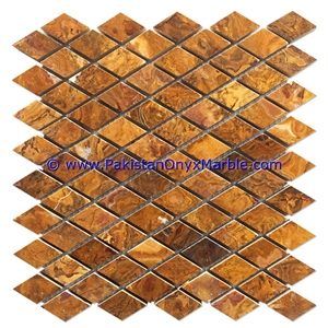 Multi Brown Onyx Mosaic Tiles Collection