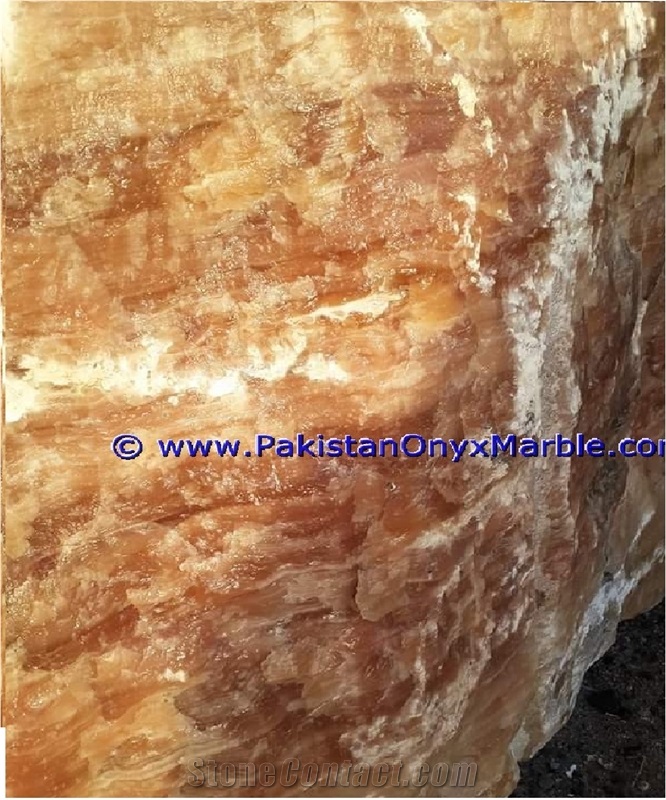 Onyx Blocks Honey Orange Onyx Natural Stone
