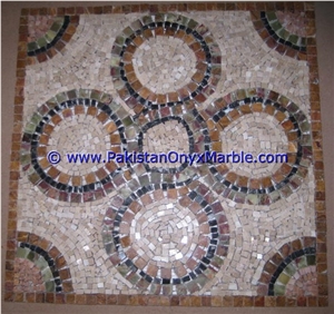 Onyx Mosaic Medallions Motif Onyx Mosaic Tiles