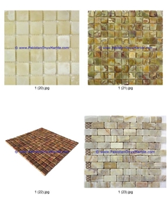 Tumbled Onyx Mosaic Tiles Collection