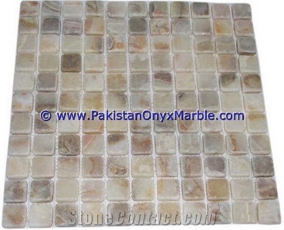 White Onyx Mosaic Tiles Collection