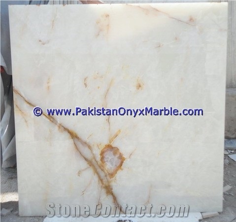 White Onyx Tiles, Pakistan White Jade
