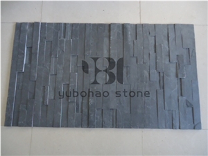 Black Cultured Stone P018,Artificial Wall Cladding