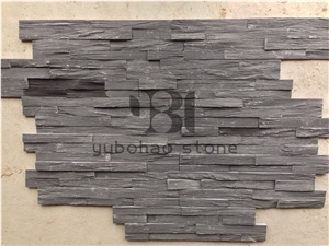 Black Cultured Stone P018,Artificial Wall Cladding