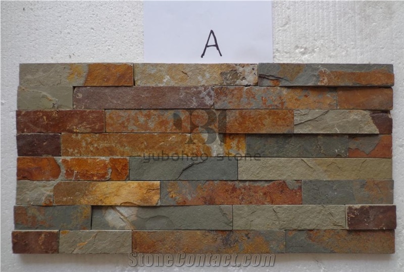 China Durable Natural Rusty Slate Wall Cladding