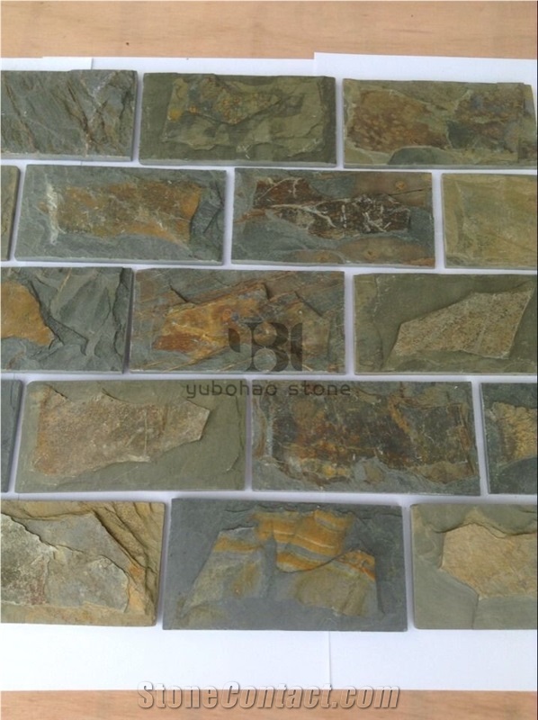 China Natural Cheap Rust Slate for Cladding Stone