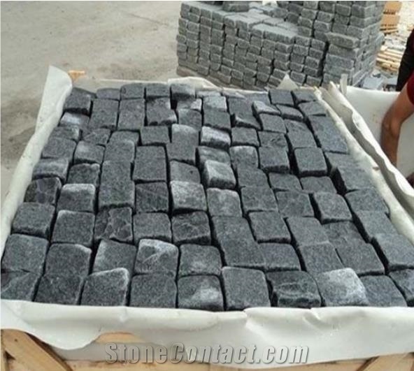G654 Dark Grey Pavers, Cobble Stone for Outside