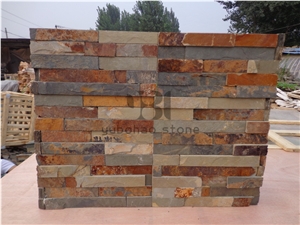 Multicolor Rusty Slate for Park Decor Loose Stone