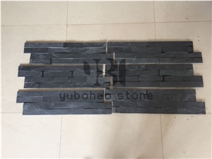 P018 Black Cultured Stone, Castle Rock Veneer