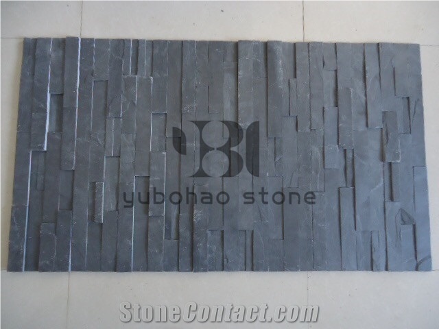 P018 Black Slate, Cultured Stone, Garden Waterfall