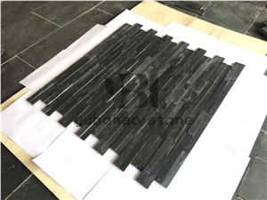 P018 Black Wall Cladding/Decor, Thin Stone Veneer