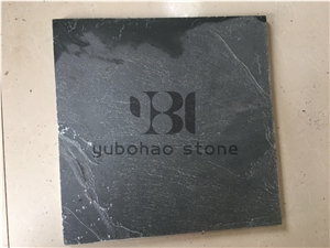 P018 Black Wall Cladding Slate, Exposed Wall Stone