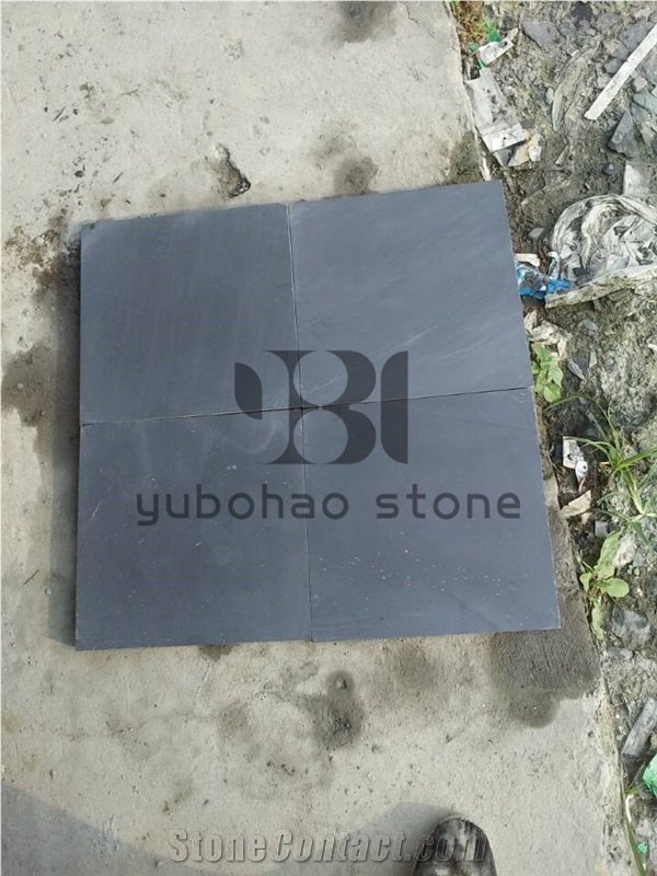 P018 China Black Slate, Wall Installation, Pattern