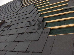 P018 Natural China Black Slate Roof Tiles/Covering