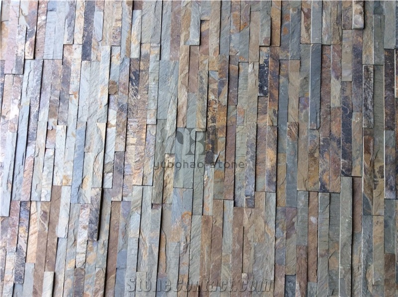 Popular Durable Natural Rusty Slate Wall Covering