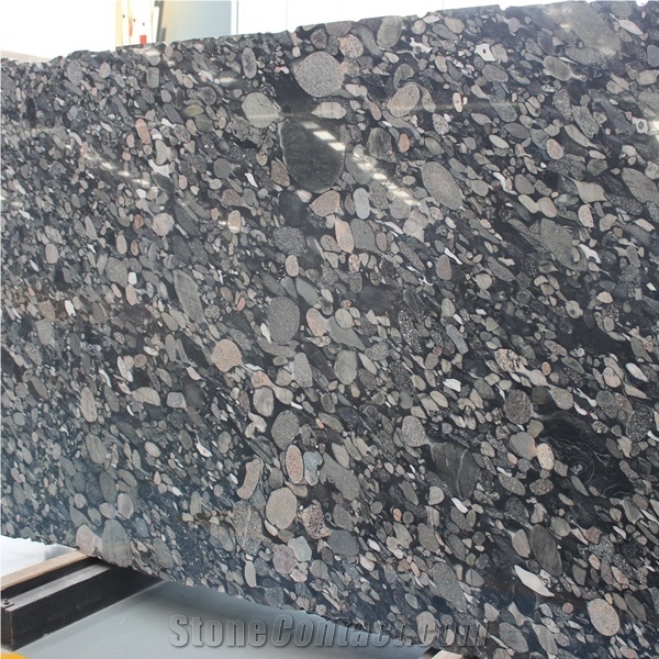 Black Pebble Granite Slab