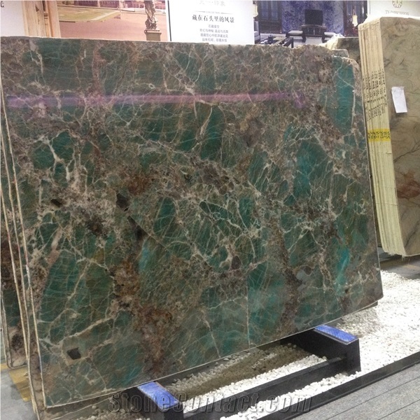 Green Amazonita Granite Slab