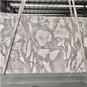 White Grey Vaneto White Marble Slabs