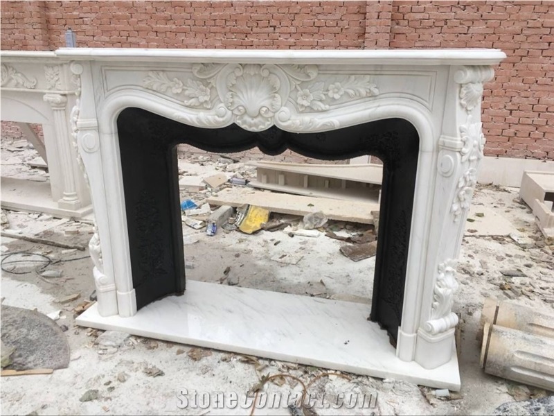 Marble Fireplace Mantels Natural Stone Sculptures