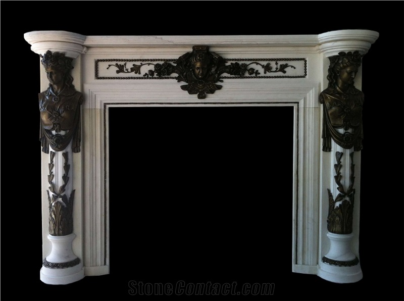 White Marble Fireplace Mantel Fireplace Surround