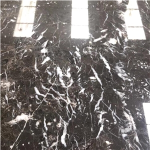 Black Color Marble Floor Covering Slabs