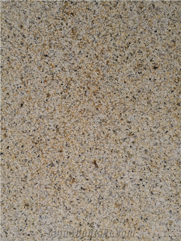 China Flamed Rusty Yellow Granite Flooring Tile