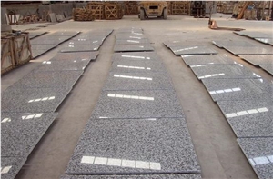 China Polished Big Flower White Granite Floor Tile