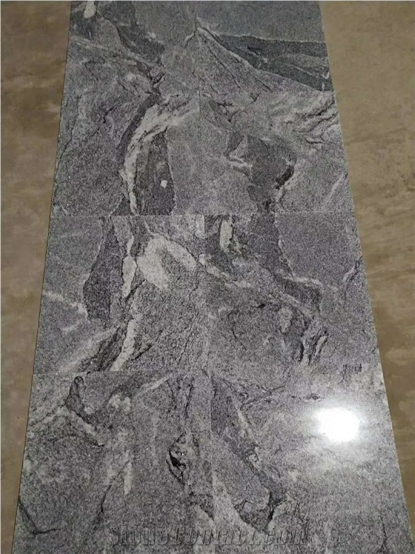 China Polished Multicolour Grain Grey Granite Tile