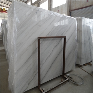 Chinese Cararra White Marble Flooring Slabs