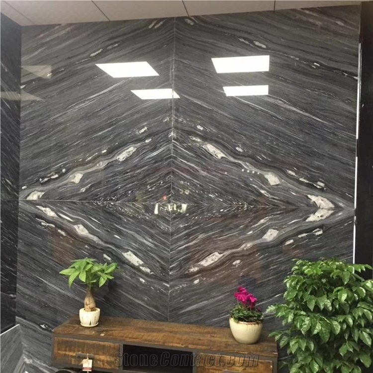 Dark Gray Marble Flooring Tiles and Slabs