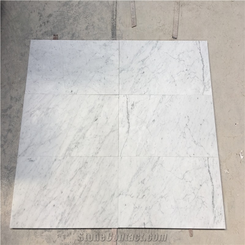 Polished 600*600*10mm Carrara White Thin Tiles