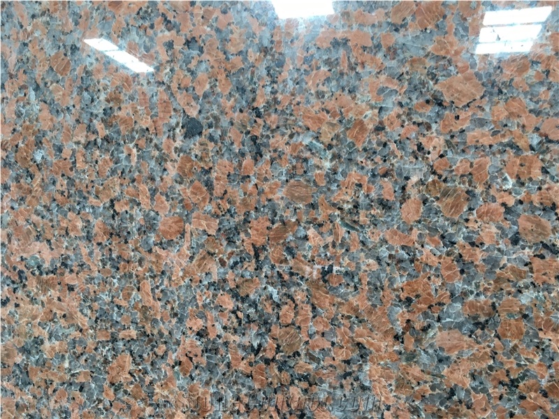 Polished Chinese Maple Red Granite Slab and Tile