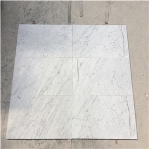 White Carrara Marble Flooring Tiles
