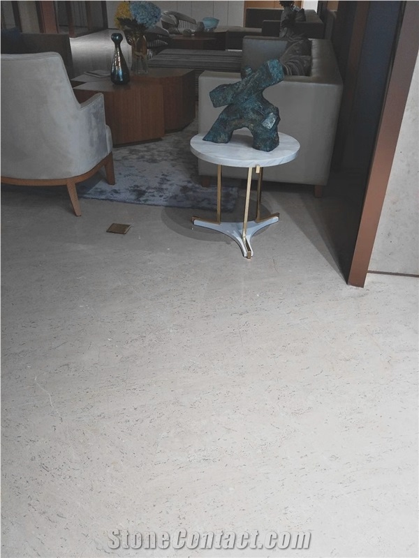 New Oman Grey Marble Tile Interior Project Floor