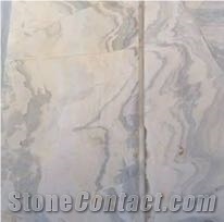 Crystal Marble Block with Blue Lines