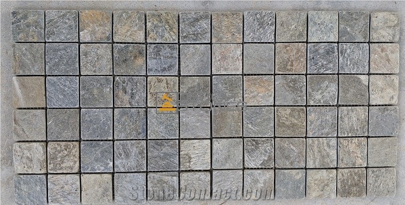 Deoli Green Quartzite Slate Mosaic