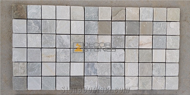 Himachal White Quartzite Mosaic