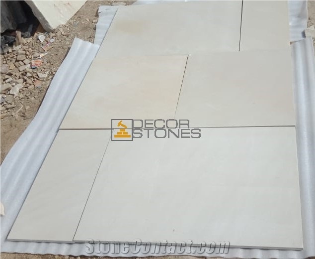 Indian Yellow Mint Sandstone Sawn Paving Slabs