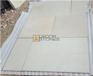 Indian Yellow Mint Sandstone Sawn Paving Slabs