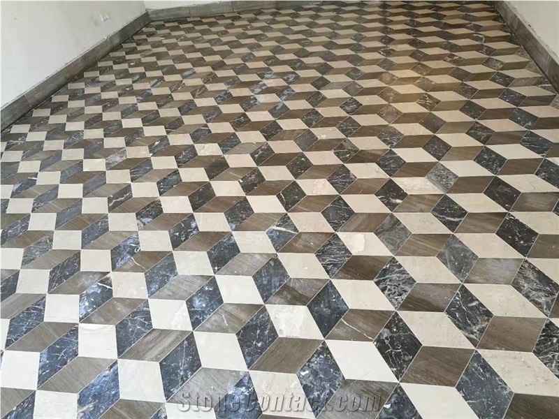Chinese Grey Wood Grain Marble Flooring Tile Price