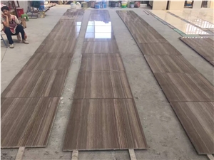 Chinese Grey Wood Grain Marble Flooring Tile Price