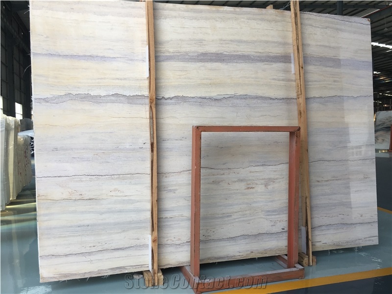 Ginkgo Wood Grain Beige Marble Slabs & Floor Tiles