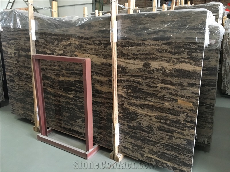 Gold Coast Brown Marble Slabs & Flooring Tiles